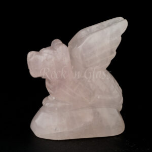 dragon wing rose quartz spirit totem animal carving gemstone side 1000x1000