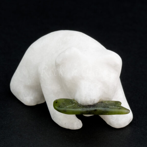 white star marble jade polar bear totem animal crystal carving healing front 1000x1000