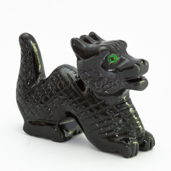 dragon black onyx spirit totem gemstone animal carving front 1000x1000