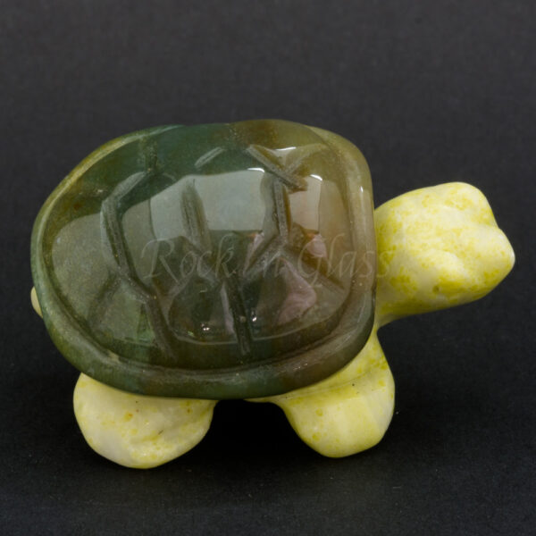 turtle fancy jasper serpentine spirit totem gemstone animal front 1000x1000