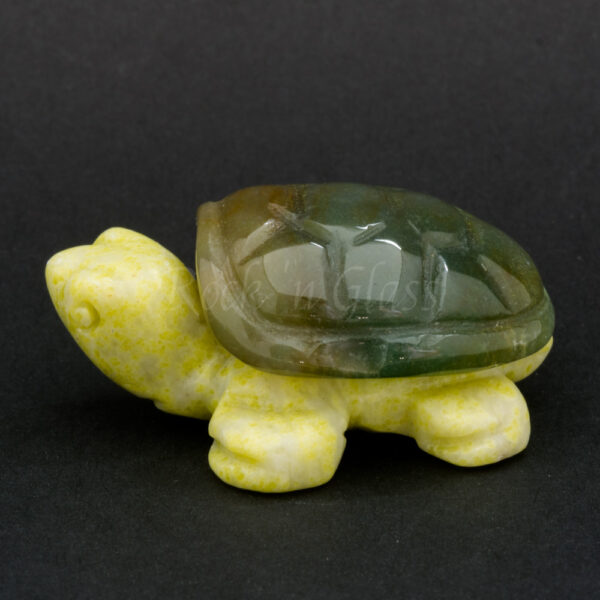 turtle fancy jasper serpentine spirit totem gemstone animal side 1000x1000