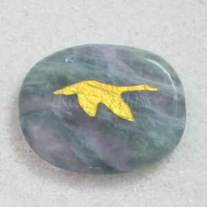 fluorite duck spirit healing animal pocket totem stone 1000x1000