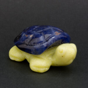 turtle sodalite serpentine spirit totem gemstone animal front 1000x1000